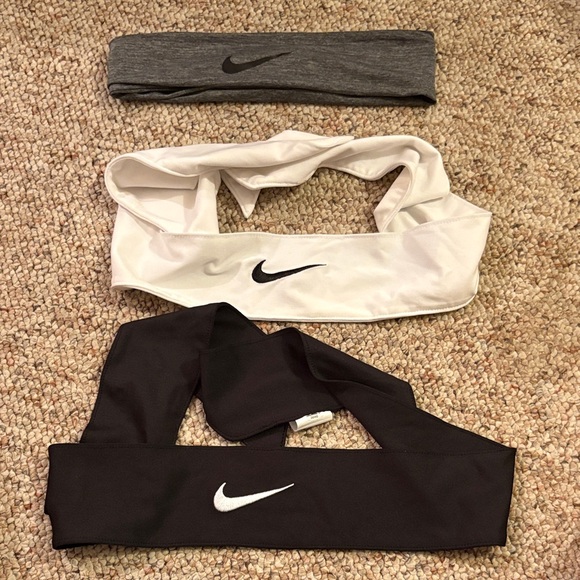 Nike Headband Trio - Black, White, Gray - Picture 1 of 1